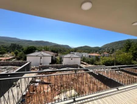 3 Rooms 3 Bathrooms 160M2 Forest View Villa For Sale In Marmaris Çetibeli Mahallesi 400M2 Plot With Full Detached Swimming Pool