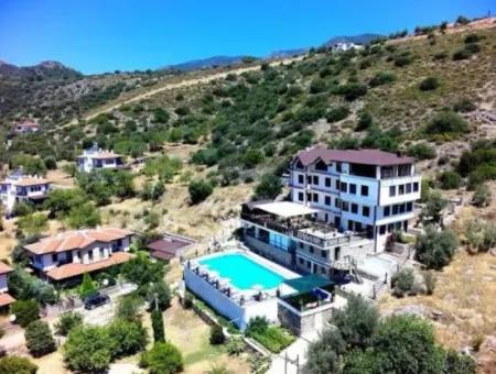 30-Room Boutique Hotel In A 2100M2 Plot With Swimming Pool With Sea View For Sale In Datca Palamutbuku