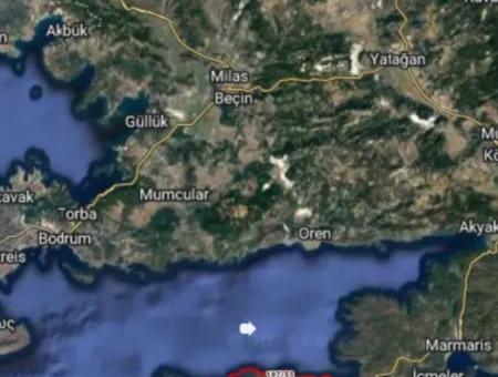 Land For Sale In Avlana Neighborhood Of Datca District Close To The Sea Of 5200M2 Suitable For Investment